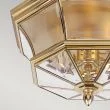 ELSTEAD Newbury QZ-NEWBURY-F-PB 3 Light Flush Mount
