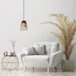 CANDELLUX 31-78384 FRESNO LAMPA WISZĄCA CZARNY 1X60W E27 KLOSZ BEZBARWNY