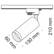 MAYTONI TR004-1-GU10-B Single phase track system Focus Track Lighting Black oprawa 1-fazowy