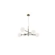 AZZARDO AZ4421 OVIEDO 6 GO/BK DECORATIVE PENDANT GOLD / BLACK