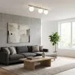 EMIBIG 1715/3 FIT 3 MOKKA OPAL Lampa sufitowa