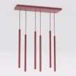 EMIBIG 1647/6 SELTER 6 BURGUNDY LAMPA WISZĄCA