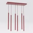 EMIBIG 1647/6 SELTER 6 BURGUNDY LAMPA WISZĄCA
