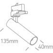 ONE LIGHT 65108T/B/W Loggitsi czarny track spot COB 3000K 8W