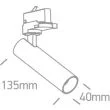 ONE LIGHT 65108T/W/W Loggitsi biały track spot COB 3000K 8W