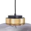 Step into Design 9969P/B smoky Lampa wisząca BOOM LED szaro złota 35 cm