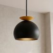 EMIBIG 1754/1 GEO 1 BLACK ORANGE Lampa wisząca