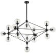 Step into Design ST-9047-15 transparent Lampa wisząca ASTRIFERO-15 transparentno czarna 110 cm