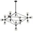 Step into Design ST-9047-15 transparent Lampa wisząca ASTRIFERO-15 transparentno czarna 110 cm
