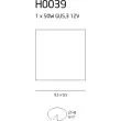 MAXLIGHT OPRAWA HALOGENOWA H0039