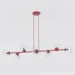 EMIBIG 1645/8 MAGNUS 8 BURGUNDY TRANSPARENT LAMPA WISZĄCA