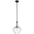 ELSTEAD Everly KL-EVERLY-P-S-OZ 1 Light Small Pendant - Olde Bronze