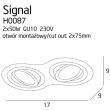 MAXLIGHT SIGNAL II oprawa podtynkowa H0087