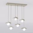 EMIBIG 1760/6 FLORA 6 MOKKA OPAL Lampa wisząca