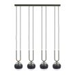 EMIBIG 1113/4 LAMPA WISZĄCA GLAM 4 BLACK/STRIPE