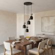 EMIBIG 1738/4PREM GAUDI 4PREM BLACK MOKKA Lampa wisząca