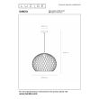 LUCIDE 21428/40/02 LAMPA WISZĄCA NOWOCZESNA DANZA