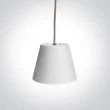 ONE LIGHT 63038 Lazarina gipsowa lampa wisząca białym z oprawką GX53 7W