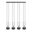 EMIBIG 1113/4 LAMPA WISZĄCA GLAM 4 BLACK/STRIPE