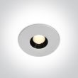 ONE LIGHT 10108H/W/W Anarita biały wpust COB LED IP54 300K 8W dark light