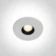 ONE LIGHT 10108H/W/W Anarita biały wpust COB LED IP54 300K 8W dark light