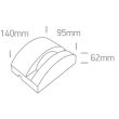 ONE LIGHT 67454/AN/W Kalanos lampa do oświetlenia ramy okna antracyt LED 3000K 6W IP65