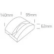 ONE LIGHT 67454/AN/W Kalanos lampa do oświetlenia ramy okna antracyt LED 3000K 6W IP65