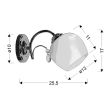 CANDELLUX 21-76984 ZACHERA LAMPA KINKIET 1X40W E27 BIAŁY