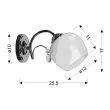 CANDELLUX 21-76984 ZACHERA LAMPA KINKIET 1X40W E27 BIAŁY