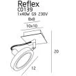 MAXLIGHT C0139 KINKIET/LAMPA SUFITOWA REFLEX BIAŁA, G9
