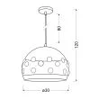 CANDELLUX 31-69696 JOLINA LAMPA WISZĄCA 30 1X40W E27 CZARNY