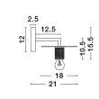 LUCES EXCLUSIVAS LE43609 BAJIO lampa ścienna