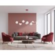 EMIBIG 1644/8 MAGNUS 8 BURGUNDY OPAL LAMPA WISZĄCA