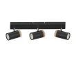 CANDELLUX 93-13729 LAGOS LAMPA SUFITOWA CZARNY 3X15W GU10 KLOSZ CZARNY+DREWNIANY
