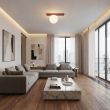 EMIBIG 1713/1 FIT 1 BURGUNDY OPAL Lampa sufitowa