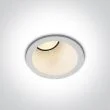 ONE LIGHT 10108A/W/W Komi biały asymyczny wpust COB LED 3000K 8W dark light