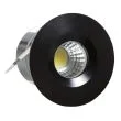 CANDELLUX 2258973 SH-14 BK 3W LED 230V CZARNY oczko sufitowe lampa sufitowa HERMETYCZNA IP65 odporna na wilgoć