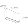 ONE LIGHT 67472/AN/W Almiriki kinkiet antracyt SMD LED 3000K 6W,