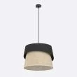 EMIBIG 1709/1 CANVA 1 BLACK NATURAL Lampa wisząca