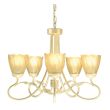 ELSTEAD OLIVIA OV5 IVORY/GOLD 5Lt Chandelier/Semi-Flush