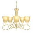 ELSTEAD OLIVIA OV5 IVORY/GOLD 5Lt Chandelier/Semi-Flush