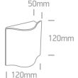 ONE LIGHT 67422/W/W Efyra zewnętrzny kinkiet COB LED 3000K 6W