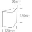 ONE LIGHT 67422/W/W Efyra zewnętrzny kinkiet COB LED 3000K 6W