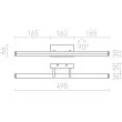 RENDL R12951 SWAY łazienkowa chrom 230V LED 12W IP44 3000K