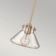 ELSTEAD Congress HK-CONGRESS-P-A-BC 1 Light Clear Glass Pendant - Brushed Caramel