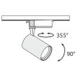 MAYTONI TR003-1-12W3K-B Single phase track system Track lamps Track Lighting Black oprawa 1-fazowy