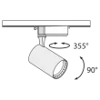 MAYTONI TR003-1-12W3K-B Single phase track system Track lamps Track Lighting Black oprawa 1-fazowy