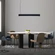 LIGHT PRESTIGE Lampa wisząca Ibros średnia 18W CCT IP20 1xLED czarna LP-7001/1P 20 BK-63 18 CCT