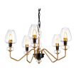 ELSTEAD Armand DL-ARMAND5-AB 5 Light Chandelier - Aged Brass