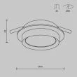 MAYTONI DL086-GX53-RD-B Hoop Downlight czarny